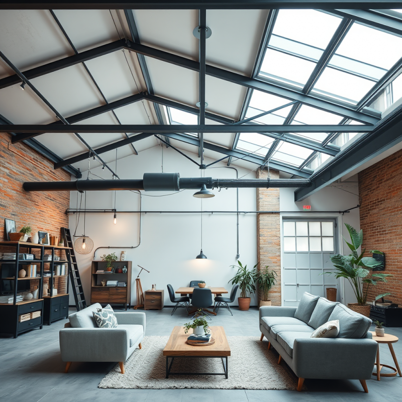 Converted Warehouse Loft with Industrial Charm and Modern...