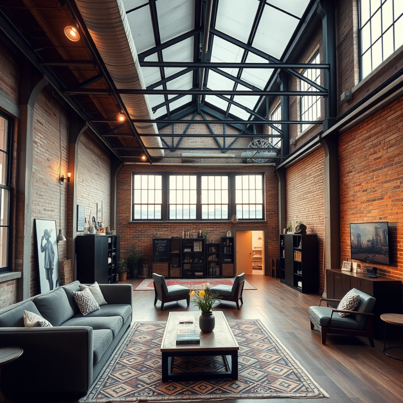 Converted Warehouse Loft with Industrial Charm and Modern...