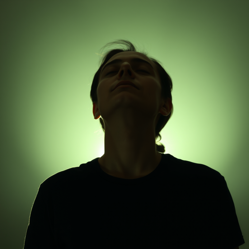 Deep Breathing Exercise Person with Eyes Closed Peaceful