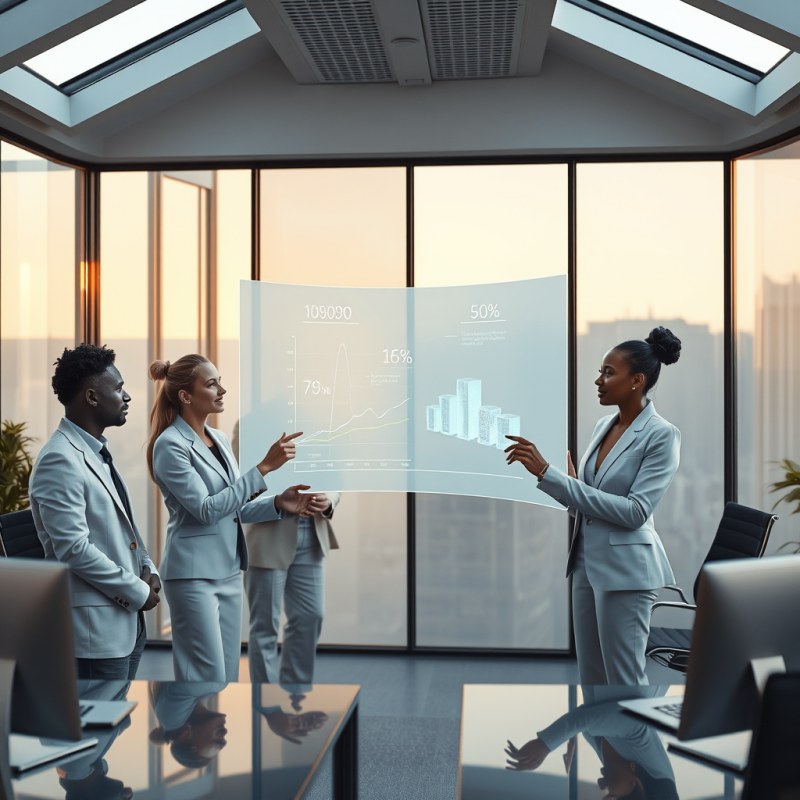 Diverse Team of 4 Mid-level Professionals