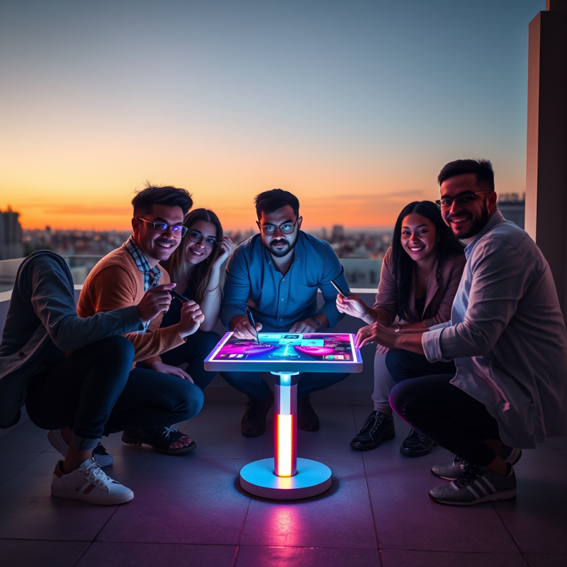 Diverse Team of 5 Tech Entrepreneurs Crouched Around a ...