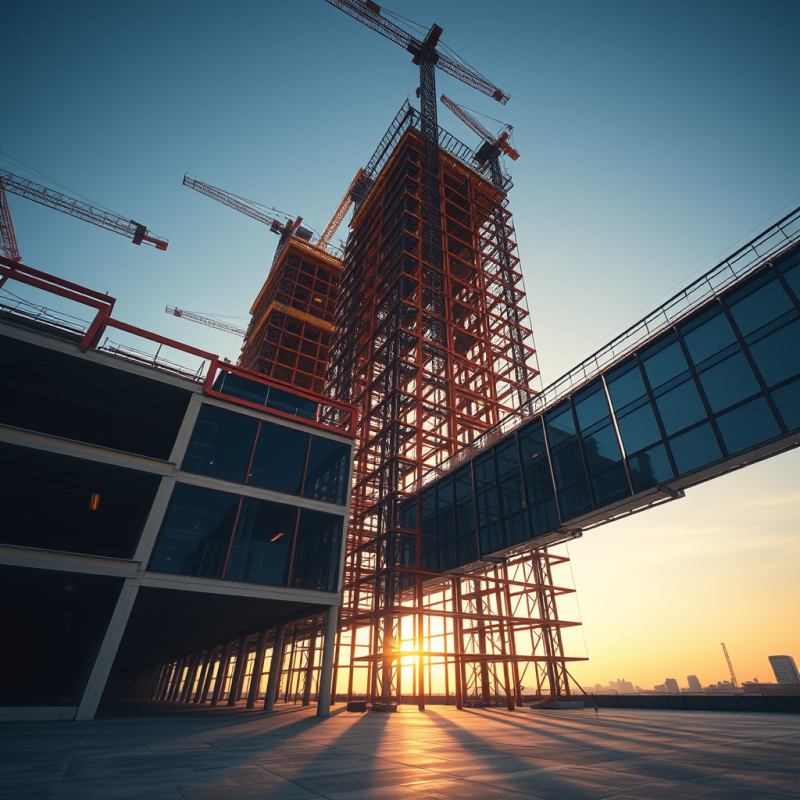 Drone Shot at Golden Hour Capturing the Skeletal Framew...