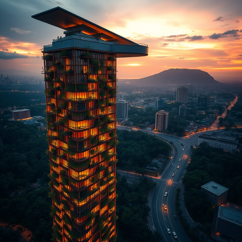 Drone-shot View of a Sleek