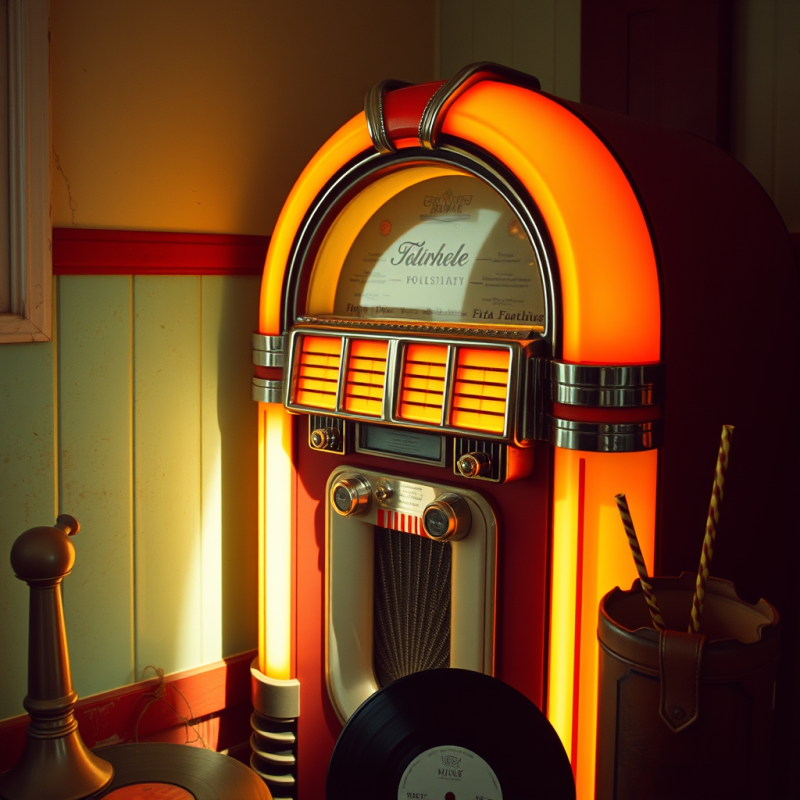 Dusty 1950s Soda Fountain Jukebox