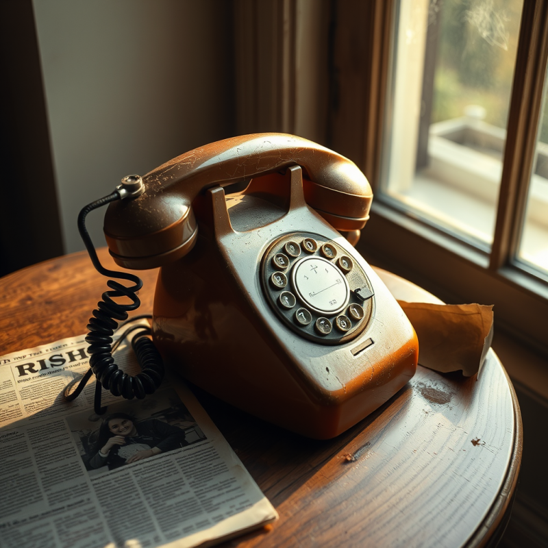 Dusty 1960s Rotary Phone