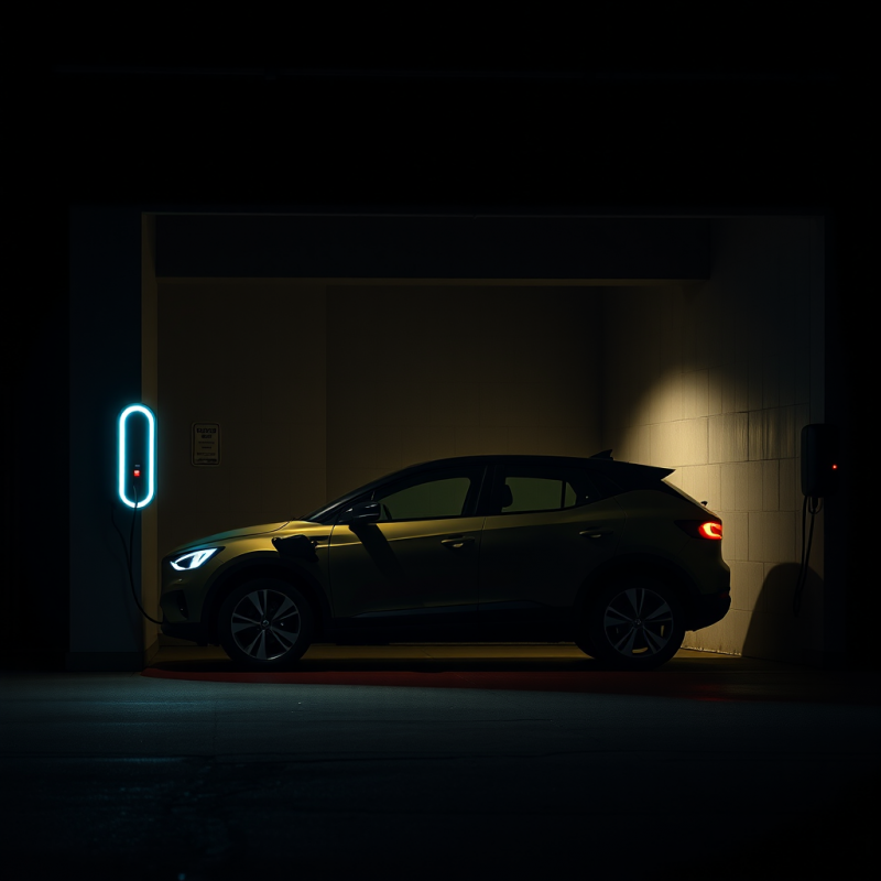 Electric Vehicle Charging in Modern Garage Sustainable