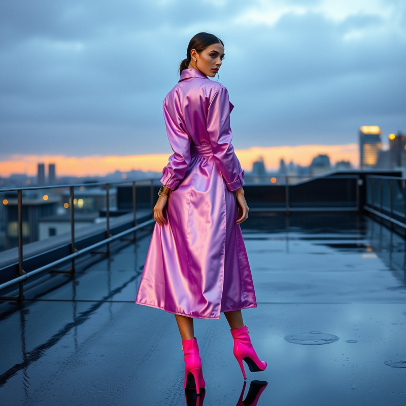 Fashion Model in a Shimmering