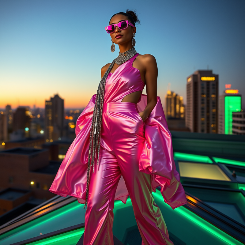 Fashion Model in a Voluminous