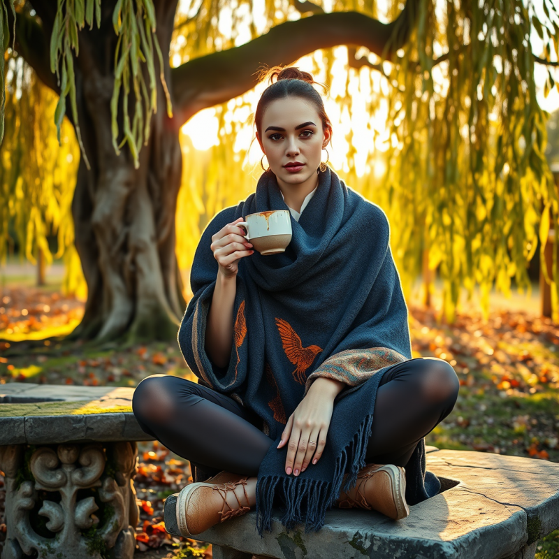 Fashion Model with Ink-stained Fingers Holds a Chipped ...