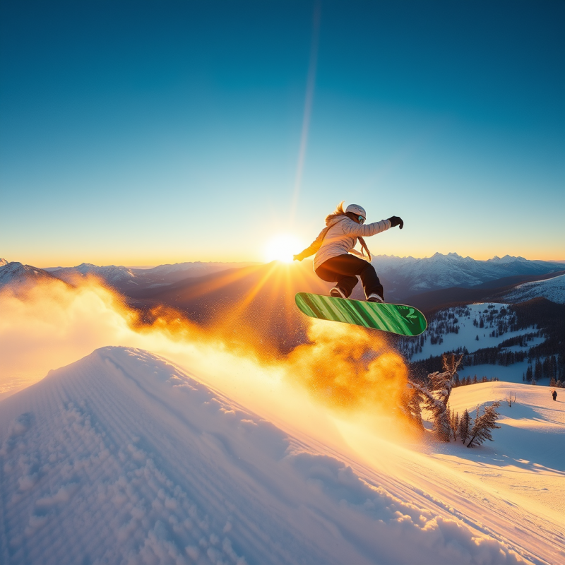 Female Snowboarder Mid-air at Milano Cortina 2026