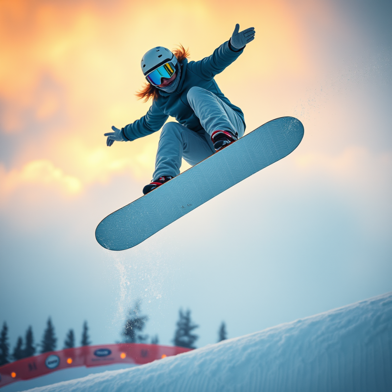 Female Snowboarder Mid-air During a Backflip at Milano ...