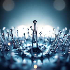 Ferrofluid Spikes Responding To Magnetic Field Forces