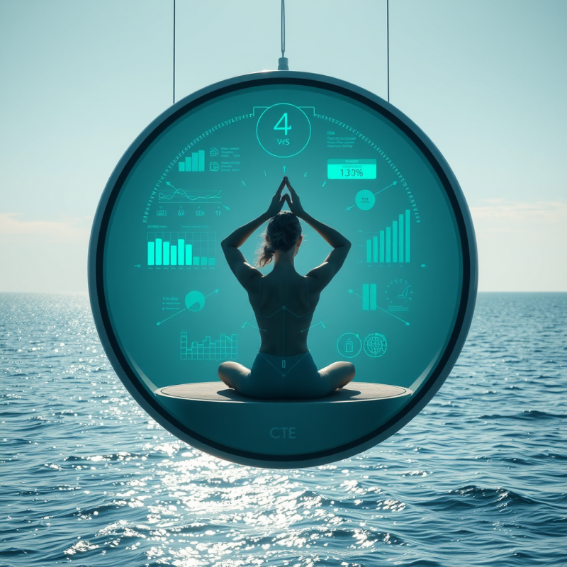 Futuristic Smart Mirror with Holographic Health Metrics...