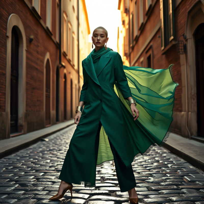 Gender-fluid Model in a Deconstructed Bottega Veneta 20...