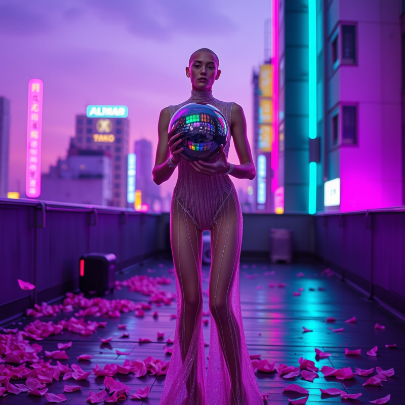 Genderless Model in a Translucent