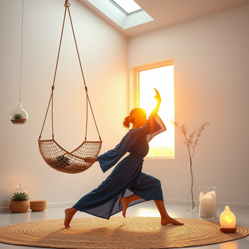 Glowing Amber Sunrise Spills Through a Skylight Onto a ...