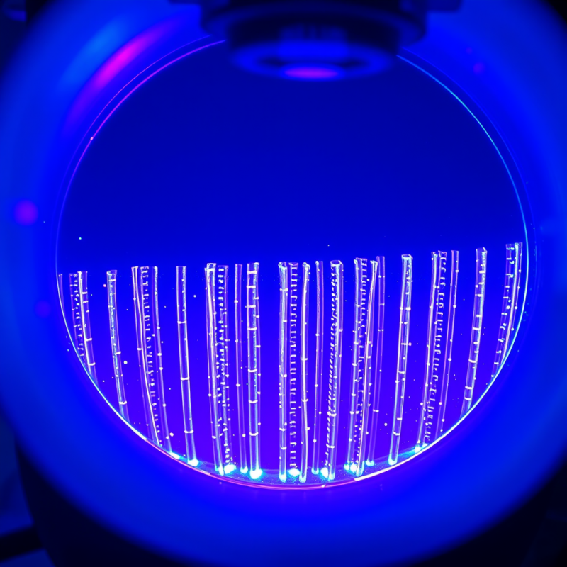 Glowing Blue-hued Crispr Gene-editing Gel Electrophores...