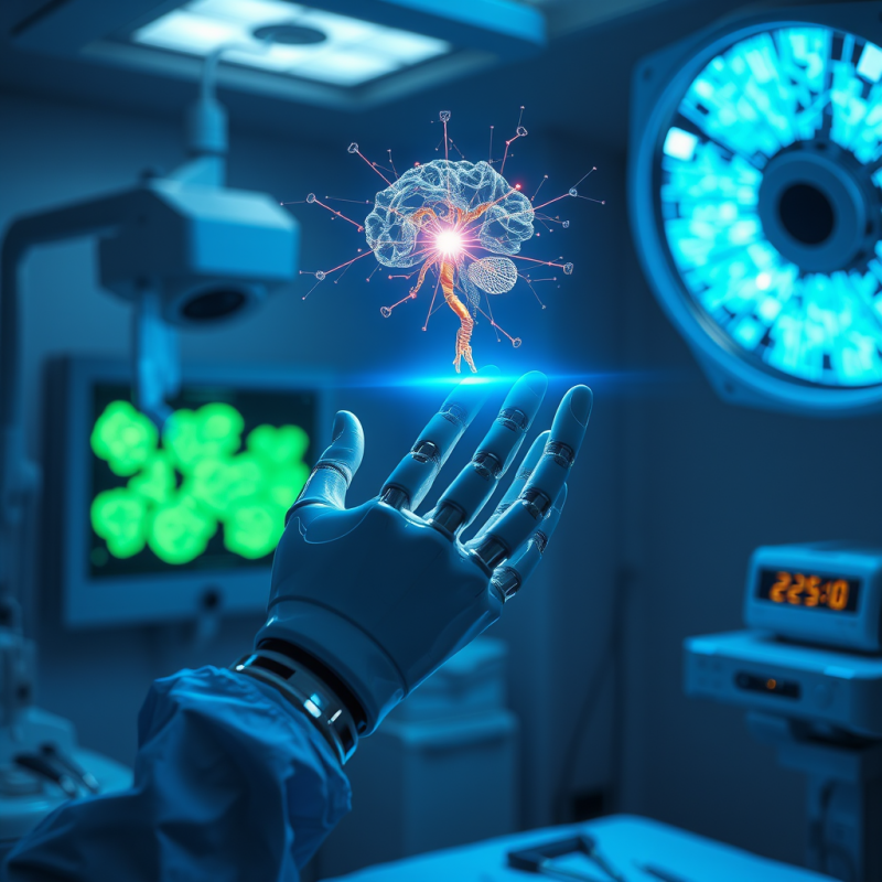 Glowing Holographic Neural Network Floats Above a Trans...