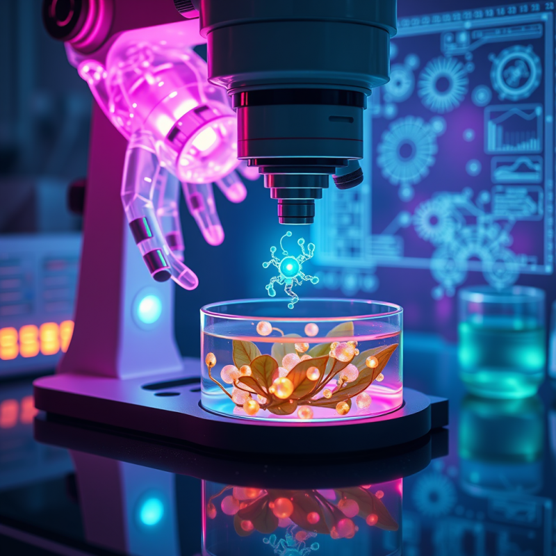 Glowing, Sci-fi Microscope Examines a Bioluminescent