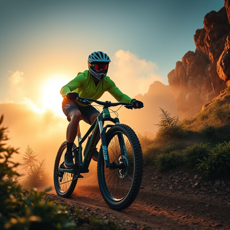 Golden Hour Backlight Slicing Through Mist As A Lone Moun...