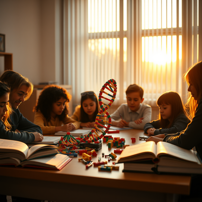 Golden Hour Classroom Shot Where a Diverse Group of Stu...