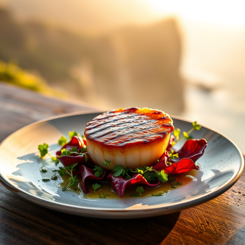 Golden-hour Close-up of a Single