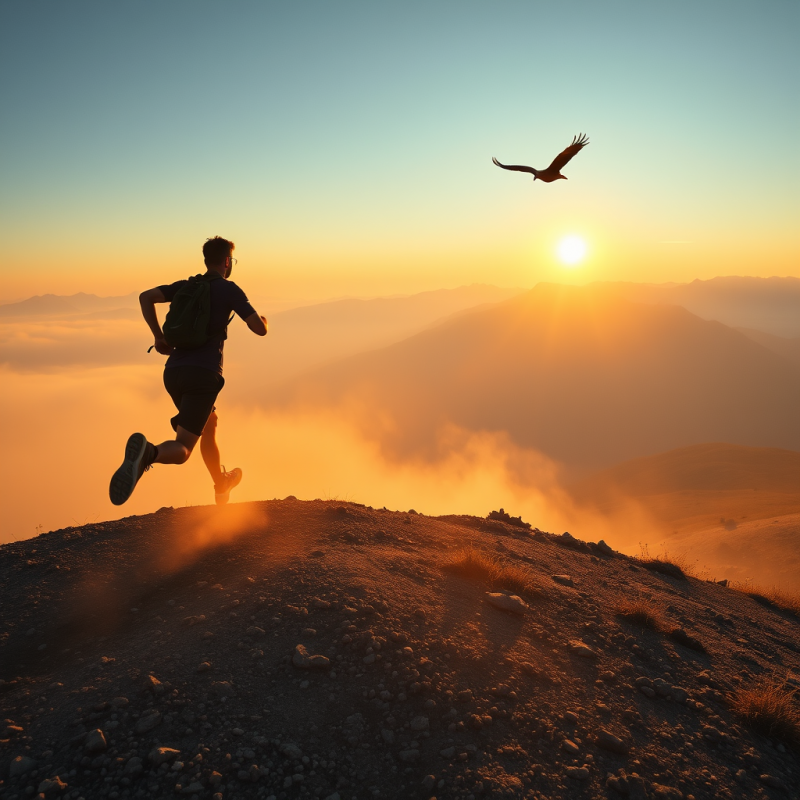 Golden-hour Drone Shot from Above
