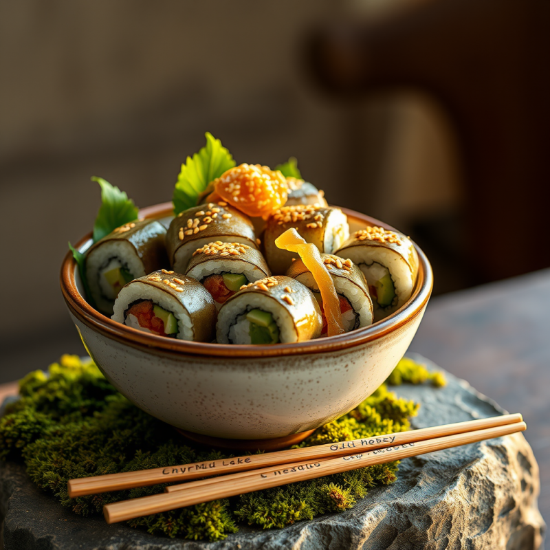 Golden-hour Light Spills Across a Weathered Ceramic Bowl ...