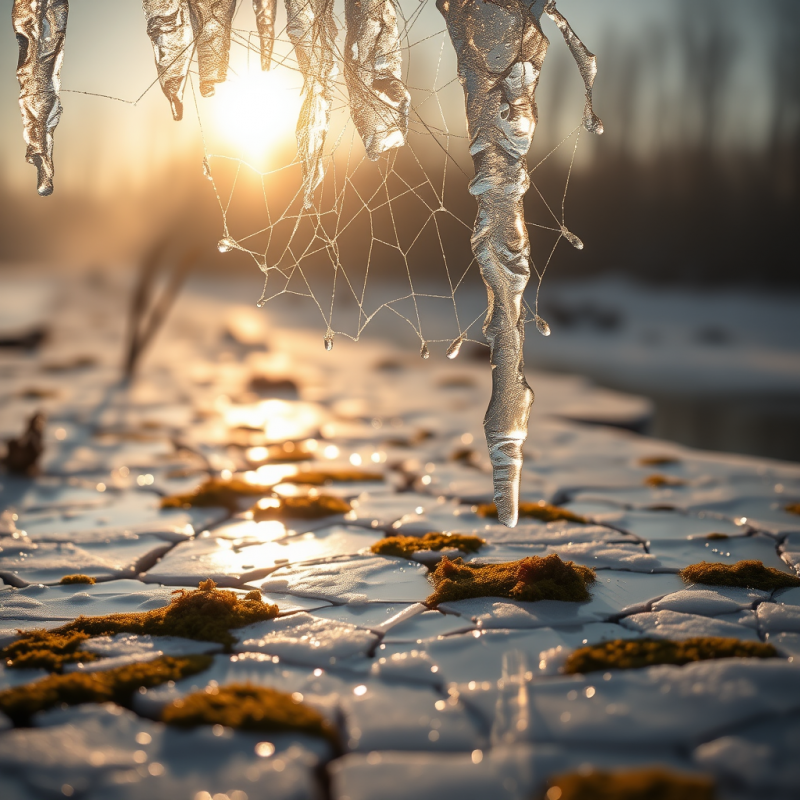 Golden Light Filters Through Translucent