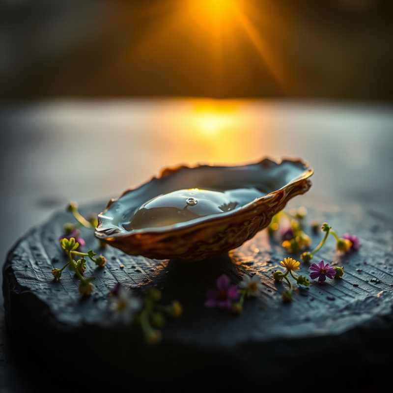 Golden Sunrise Backlighting a Single