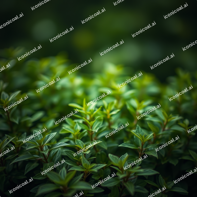 Green Foliage Blurred Nature Background Organic Fresh