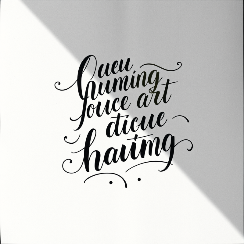 Hand-lettering Calligraphy Artwork Inspirational Quote De...