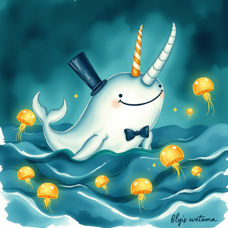 Hand-painted Watercolor Illustration of a Giant