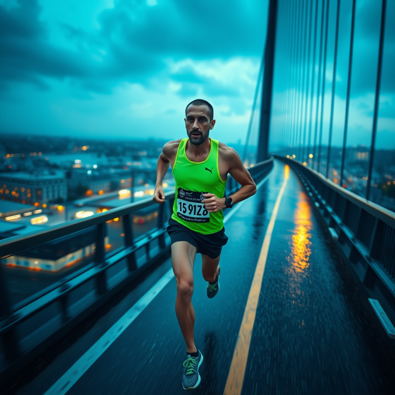 Runner on a Bridge