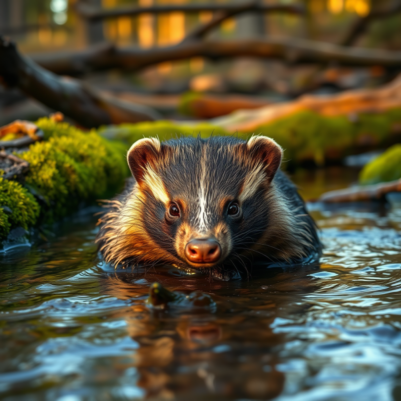 Honey Badger with Muddy