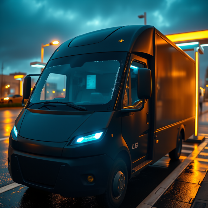 Hyper-realistic Close-up of a Matte-black Autonomous De...