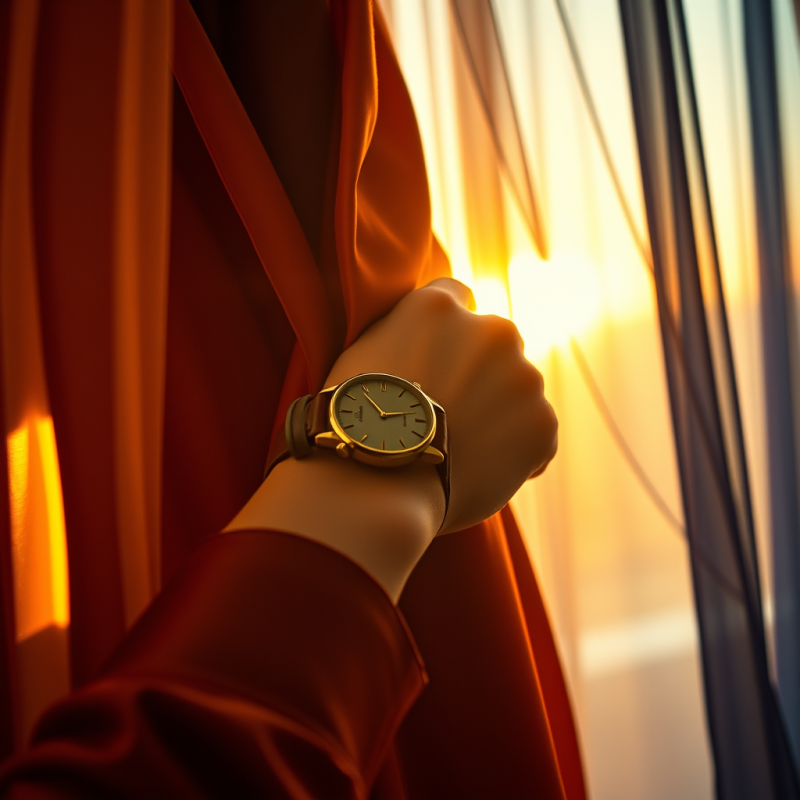 Hyper-realistic Close-up of a Model’s Wrist Cradling ...