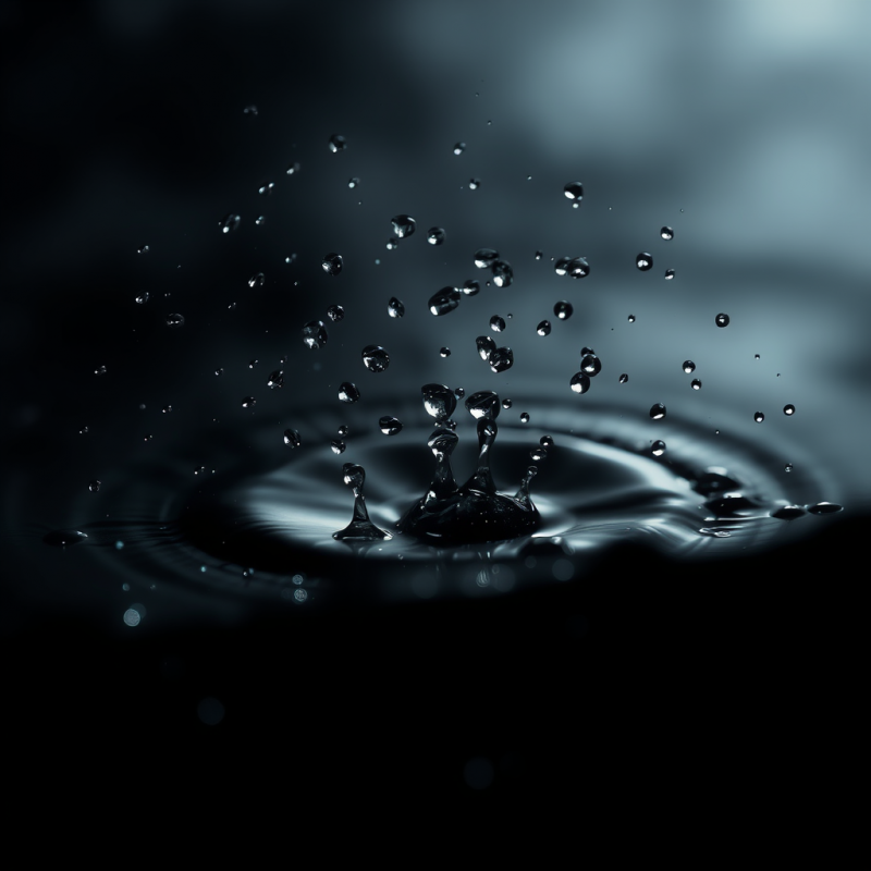 Ink Drops Dispersing in Water