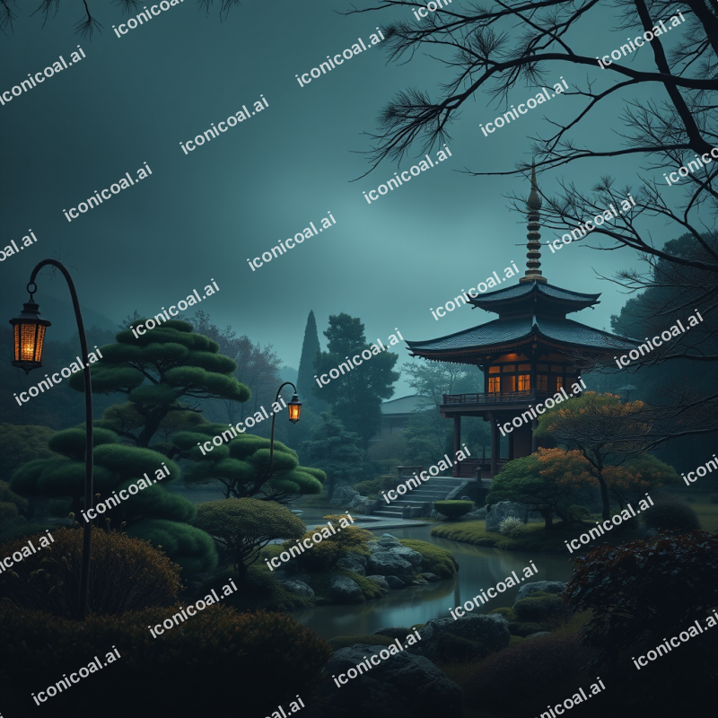 Japanese Garden With Pagoda Peaceful Zen Travel