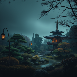 Japanese Garden With Pagoda Peaceful Zen Travel