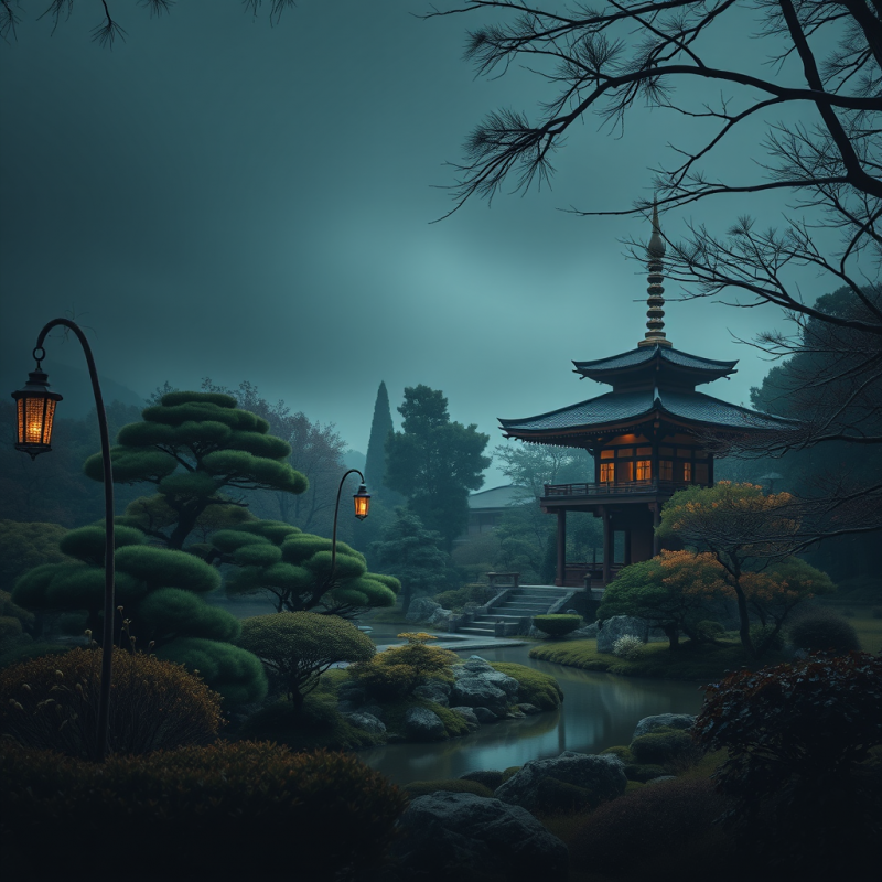 Japanese Garden With Pagoda Peaceful Zen Travel