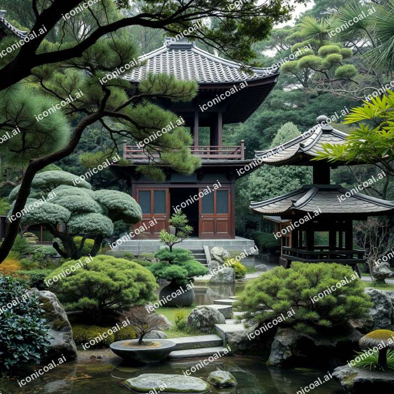 Japanese Garden With Pagoda Peaceful Zen Travel