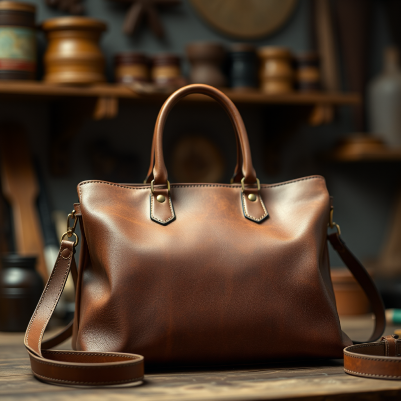Leather Bag Craftsmanship Details Artisan Quality Focus