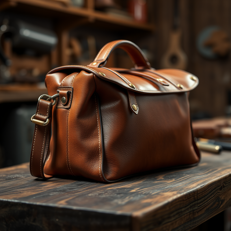 Leather Bag Craftsmanship Details Artisan Quality Focus