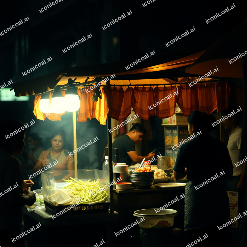 Local Market Street Food Vendor Authentic Cultural Experi...