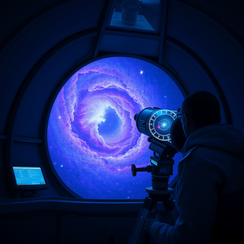 Lone Astrophysicist in a High-altitude Observatory Dome