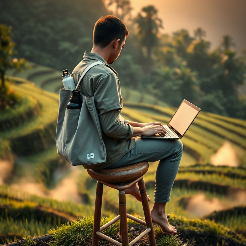 Tech Enthusiast in Nature