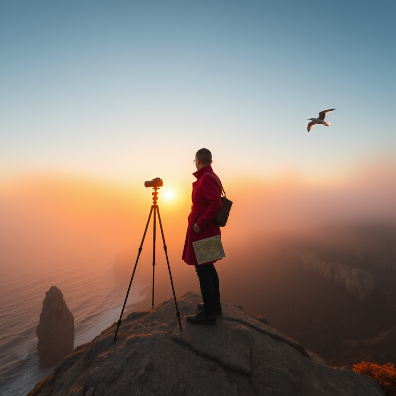 Photographer Capturing Sunset