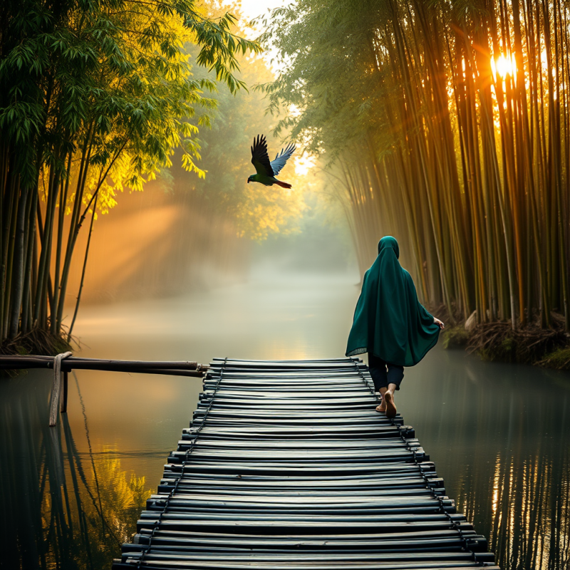 Mystic Journey on Bamboo Bridge