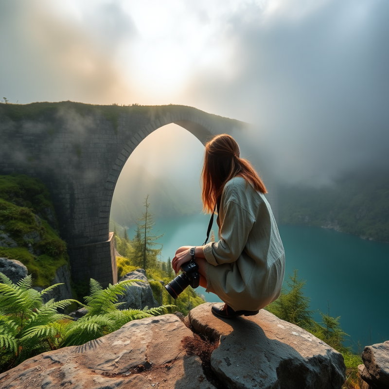 Lone Traveler in a Frayed